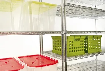 Scaffalature in acciaio cromato