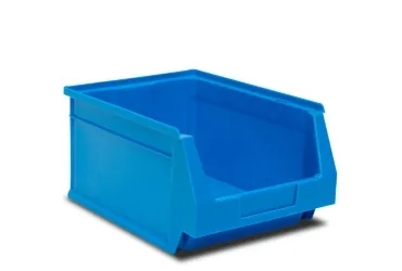 Cassette impilabili rosse e blu per uso generico