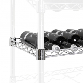 Ripiano per bottiglie cromato orizzontale 